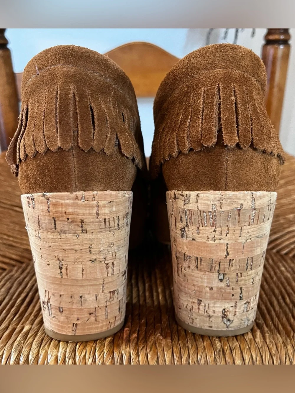 Tory Burch Huntington Suede Beaded Fringe Moccasin Booties